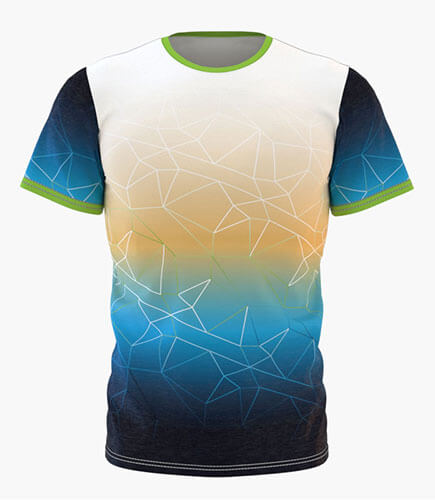 Camiseta Full Print Modelo Gradient Net