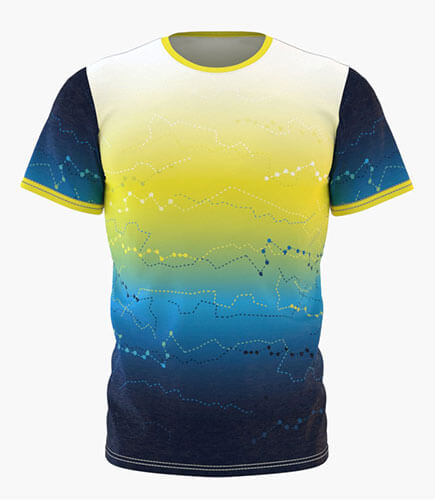 Camiseta Full Print Modelo Gradient Constellation