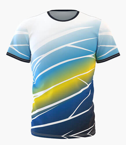 Camiseta Full Print Modelo Gradient Branches