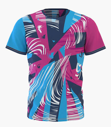 Camiseta Full Print Modelo Blue Hypnotic