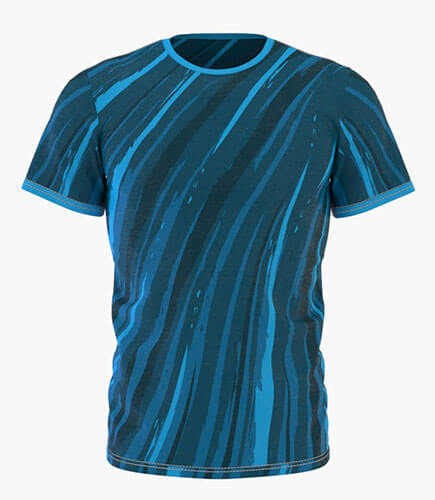 Camiseta Full Print Modelo Blue Squirt