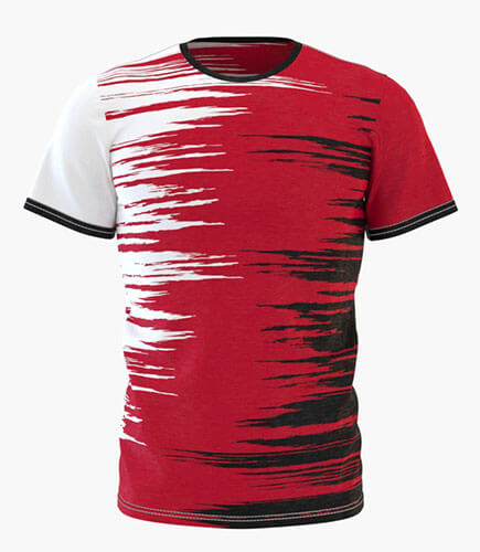 Camiseta Full Print Modelo Red Torn