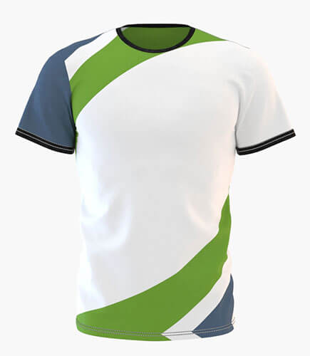 Camiseta Full Print Modelo Green Stripe